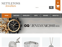 Tablet Screenshot of nettletonsjewellers.co.uk